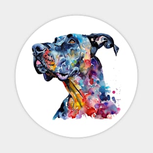 Great Dance Pop Art Water Colors for Dog Lover Magnet